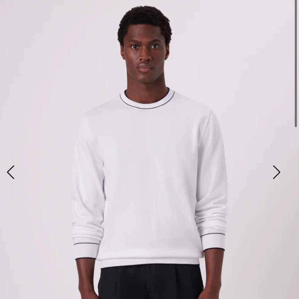 Bugatchi Solid Crew Neck Sweater - image 4